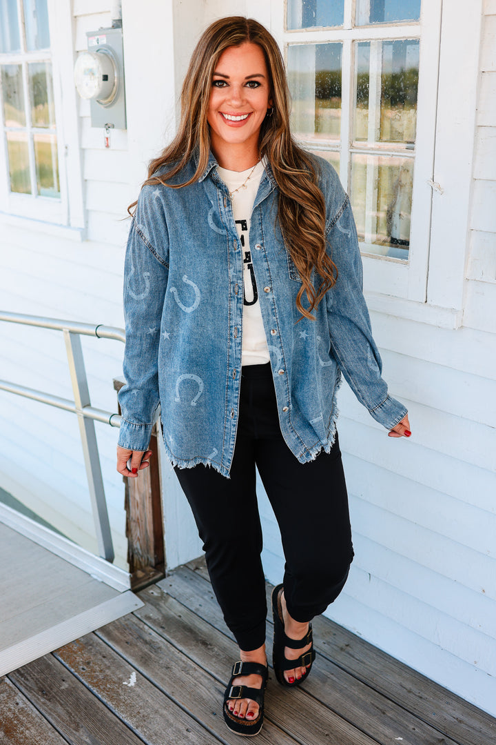 Horseshoe Button Down Shirt