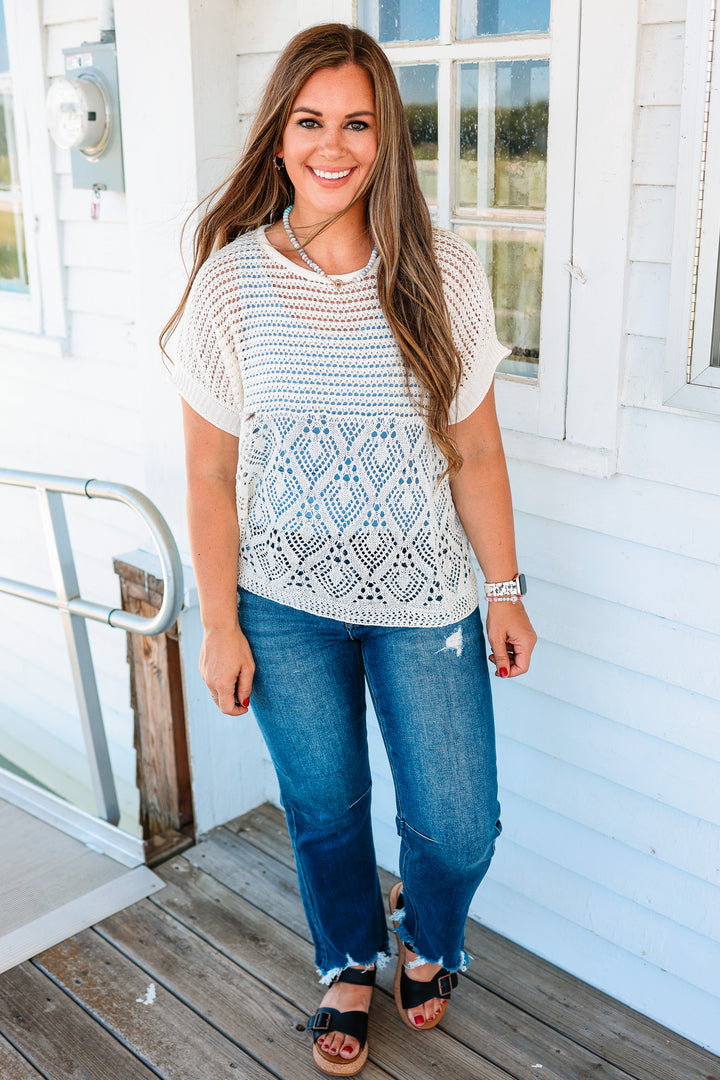 Flora Crochet Boho Top