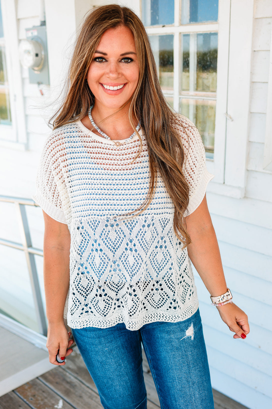 Flora Crochet Boho Top