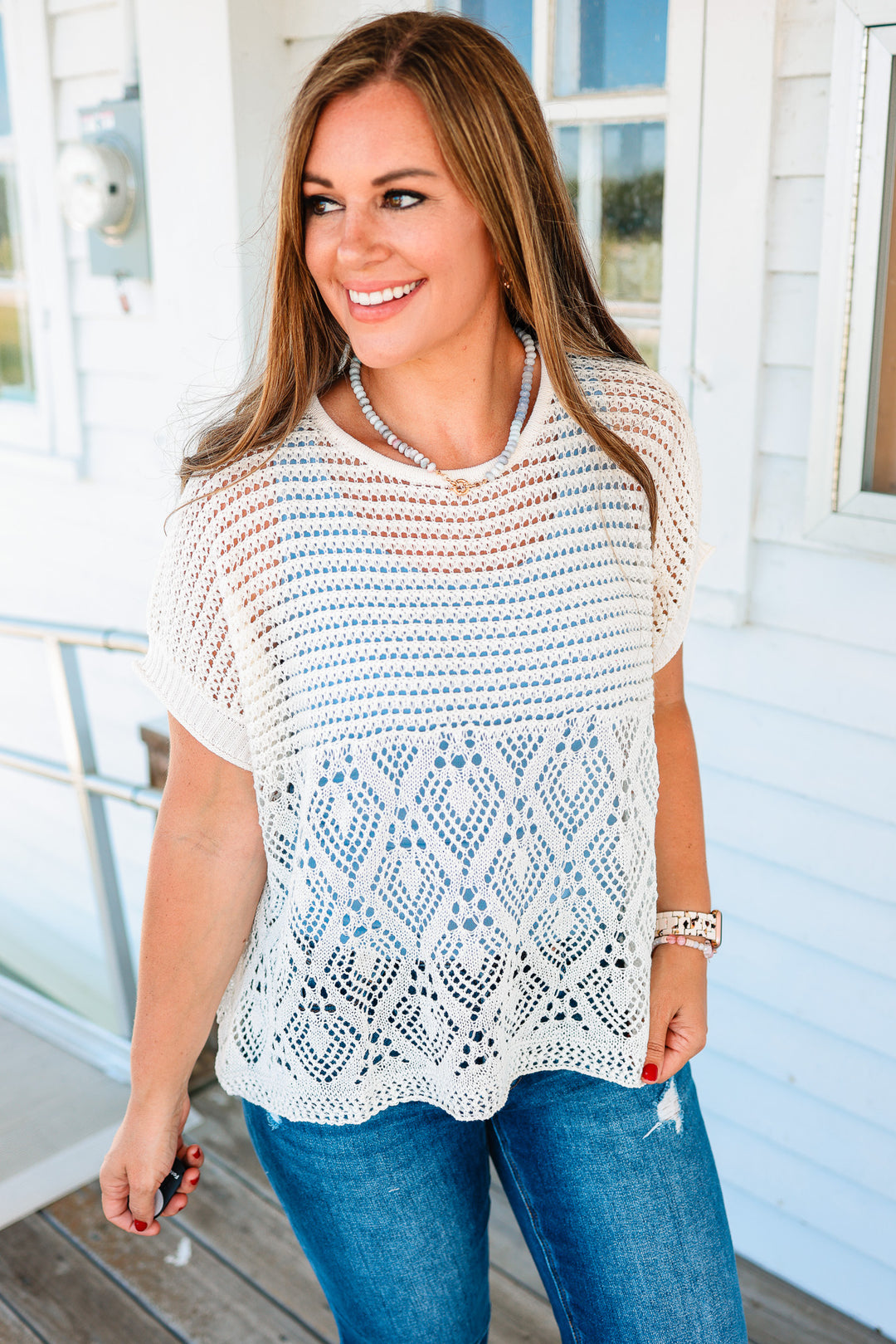 Flora Crochet Boho Top