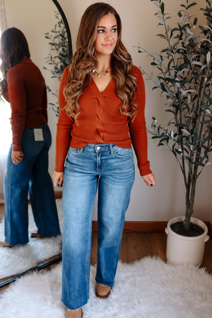 LOVERVET: ROWE RAW HEM WIDE JEANS