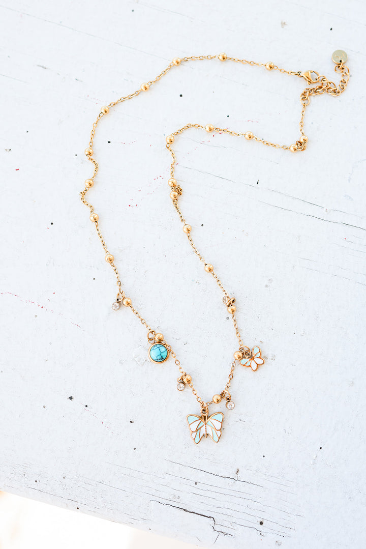 Charmed with Butterflies Necklace