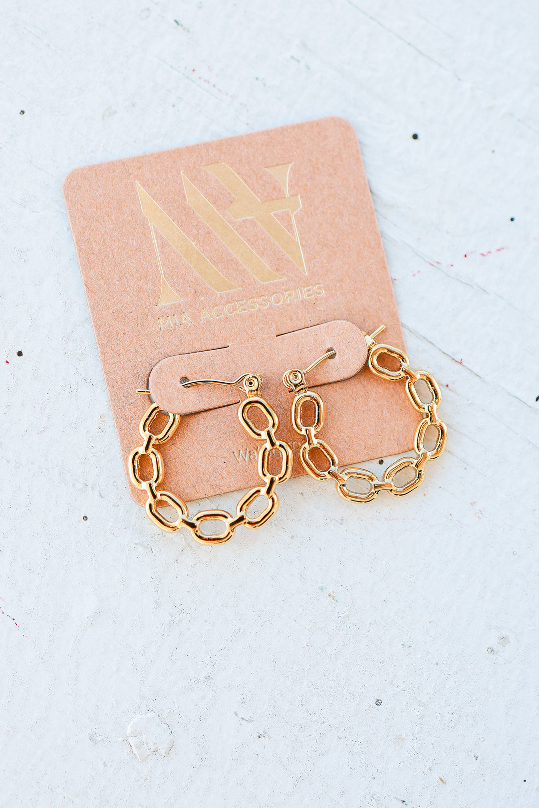 Chain Linked Hoop Earrings