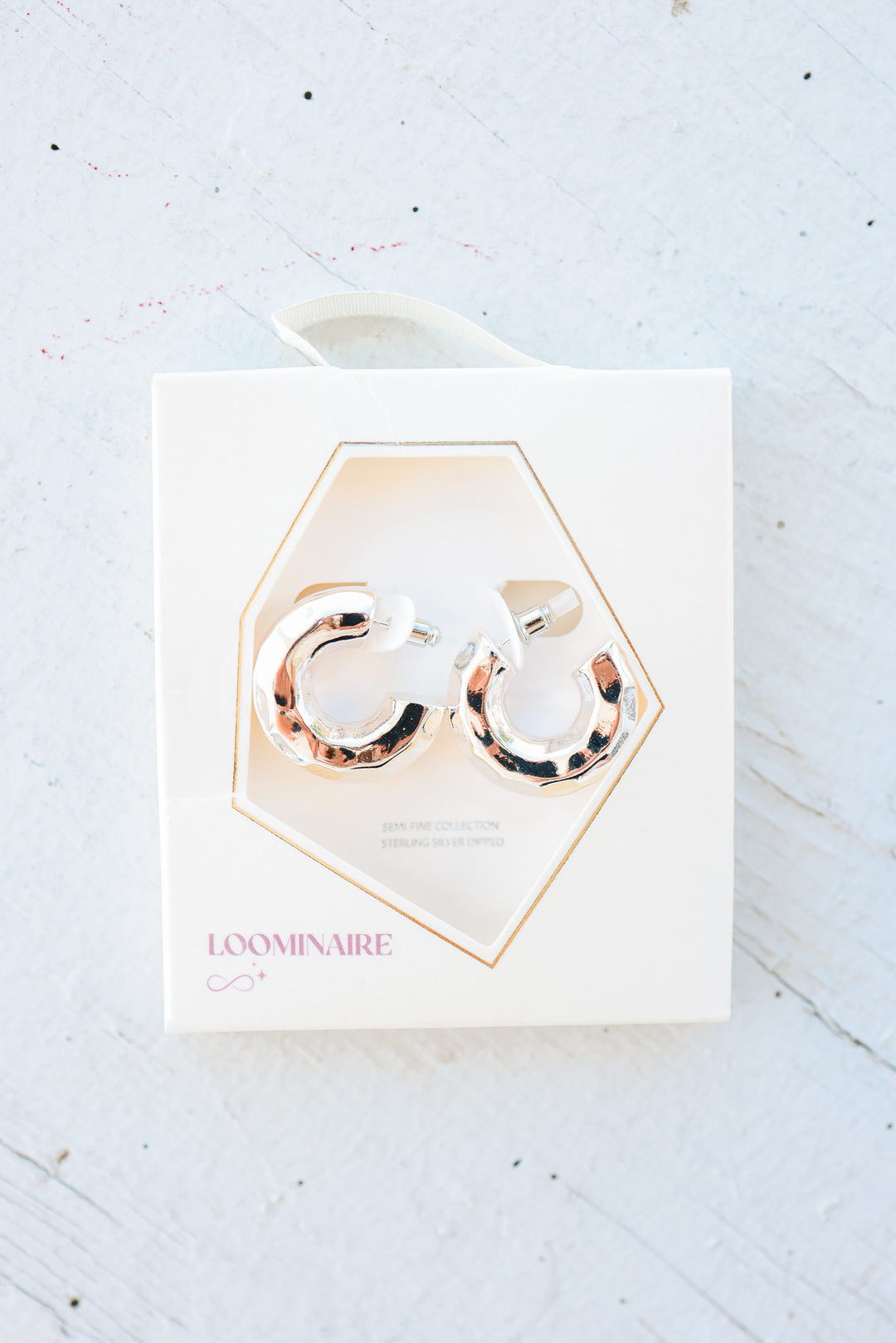 Chunky Silver Hoop Earrings
