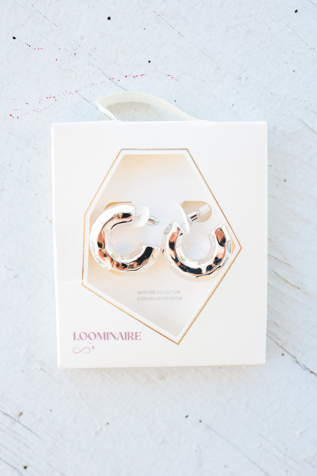 Chunky Silver Hoop Earrings