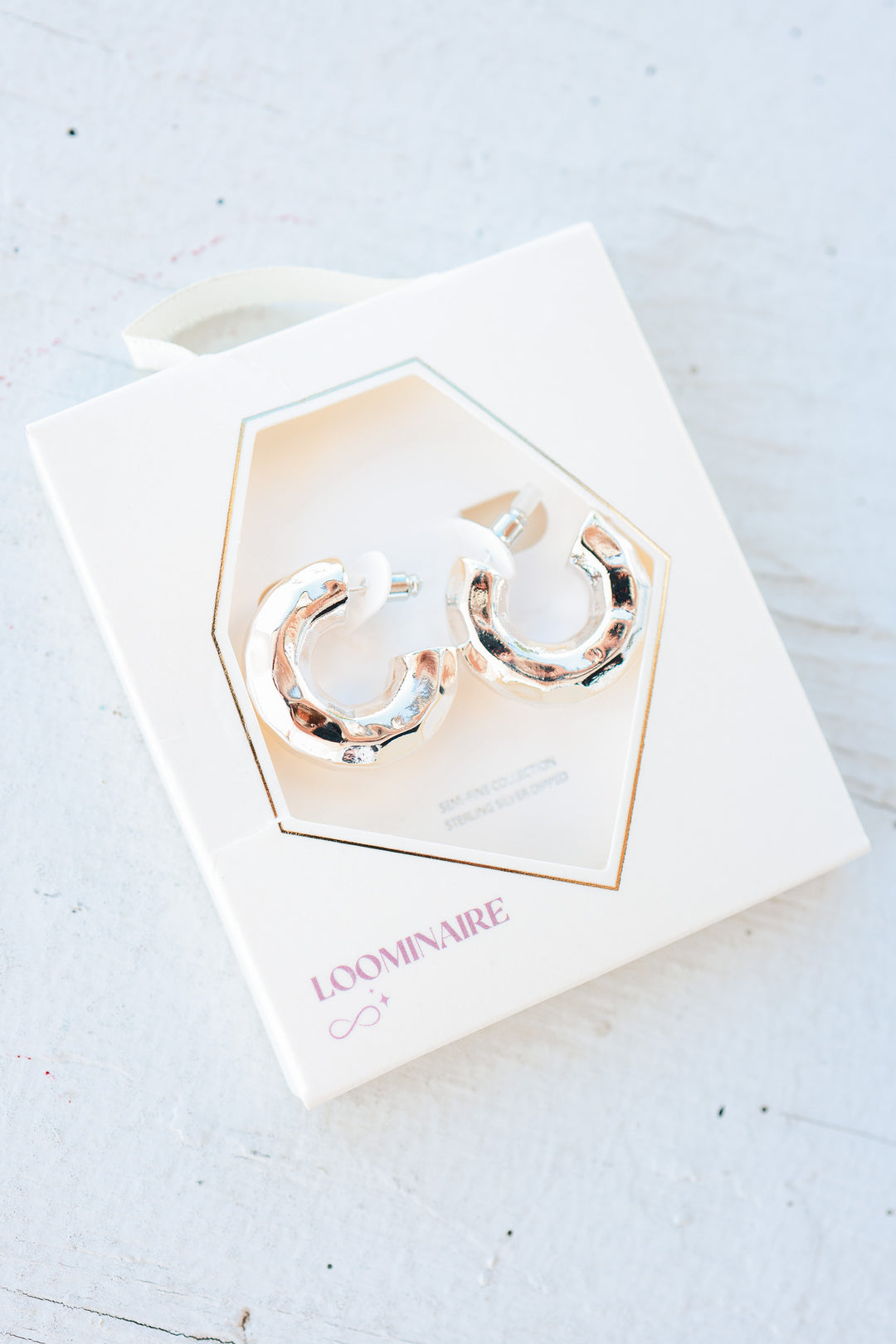 Chunky Silver Hoop Earrings