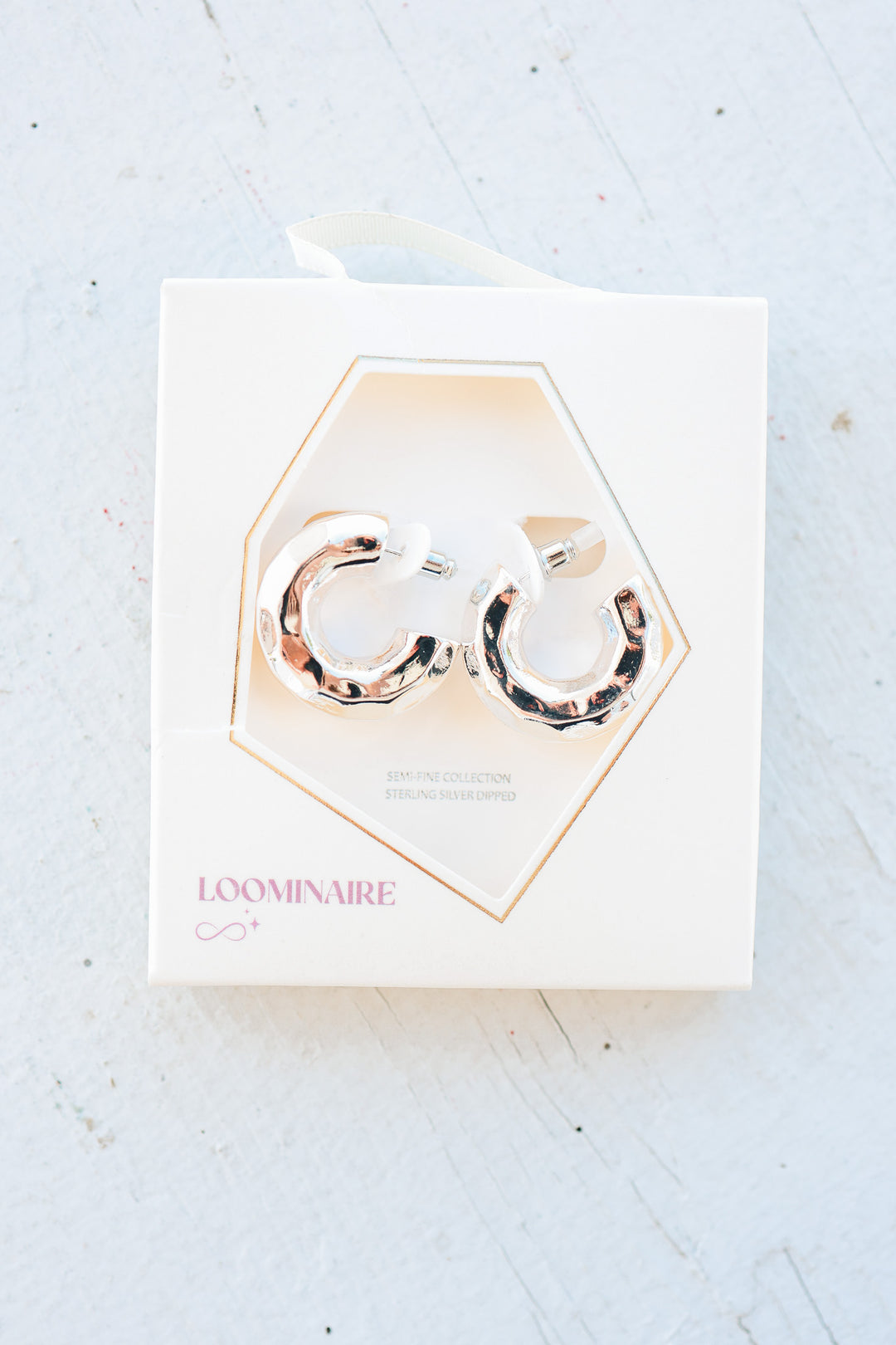 Chunky Silver Hoop Earrings