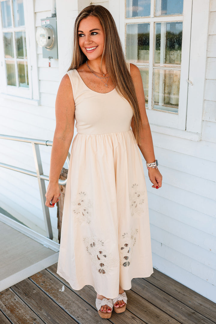 Elara Floral Midi Dress