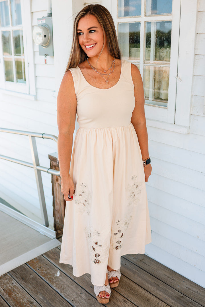 Elara Floral Midi Dress