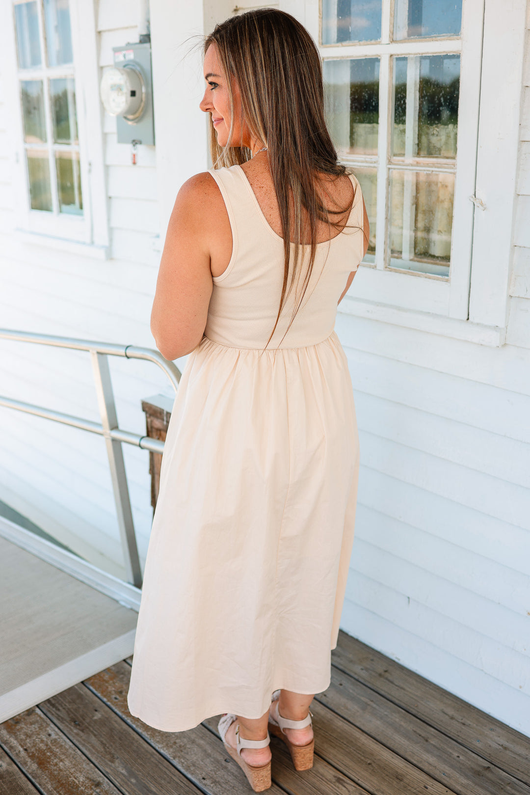 Elara Floral Midi Dress