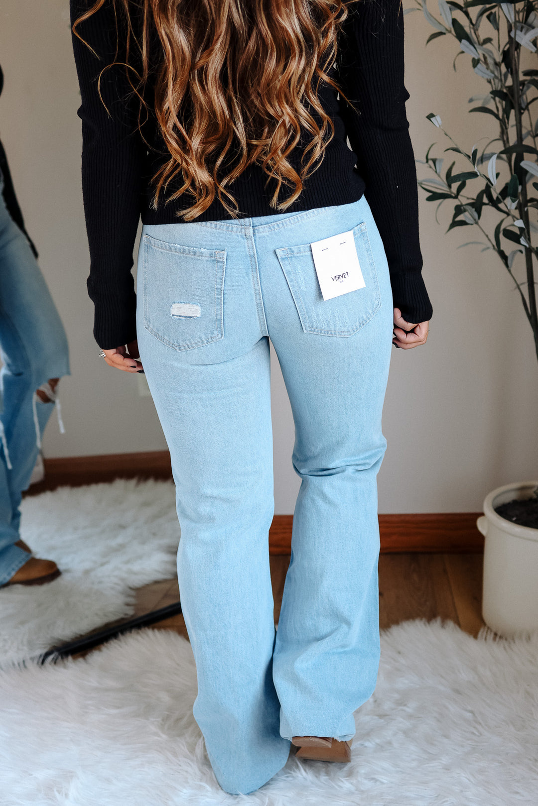 VERVET: SUNNY 90'S VINTAGE HIGH RISE FLARE JEANS