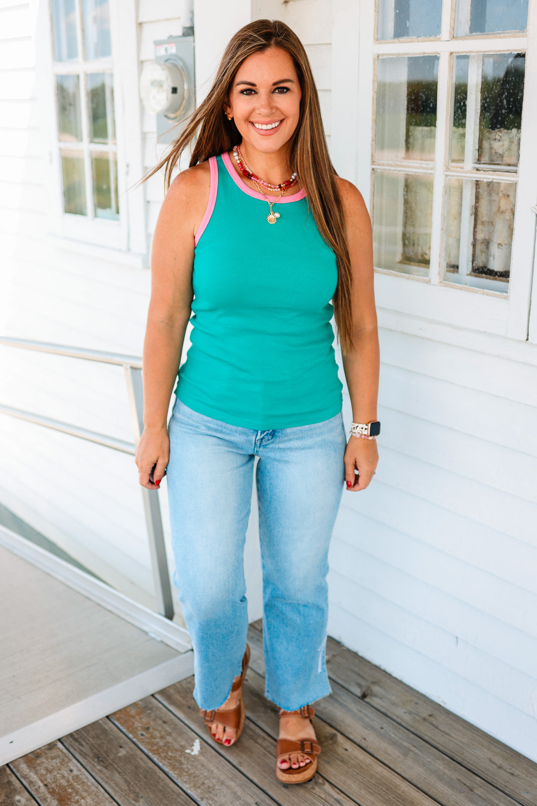 Ribbed Tank - Summer Crush