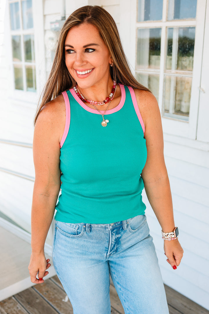 Ribbed Tank - Summer Crush