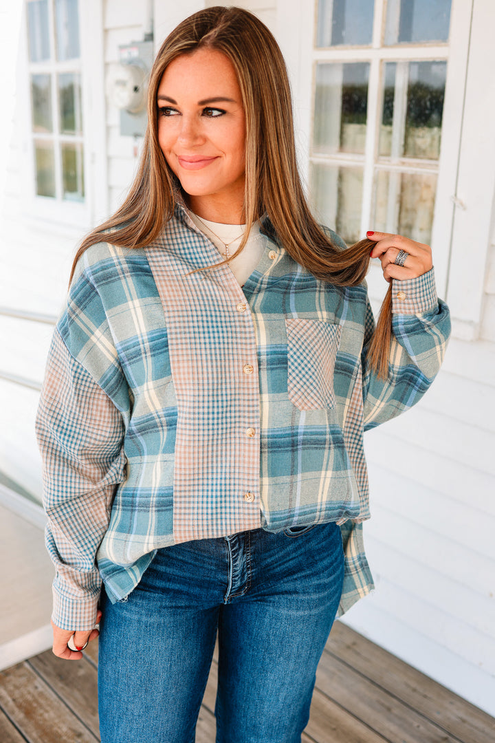 Kambrie  Flannel Shirt - Blue Multi