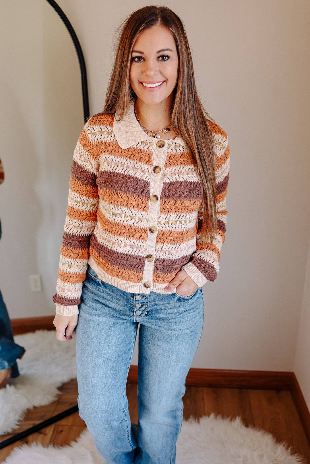 Dottie Open Crochet Cardigan