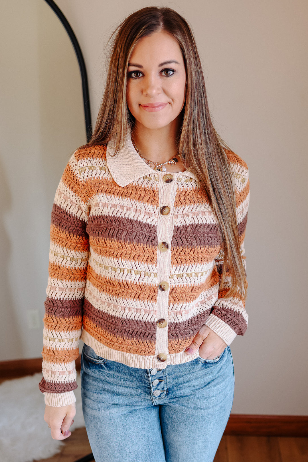 Dottie Open Crochet Cardigan