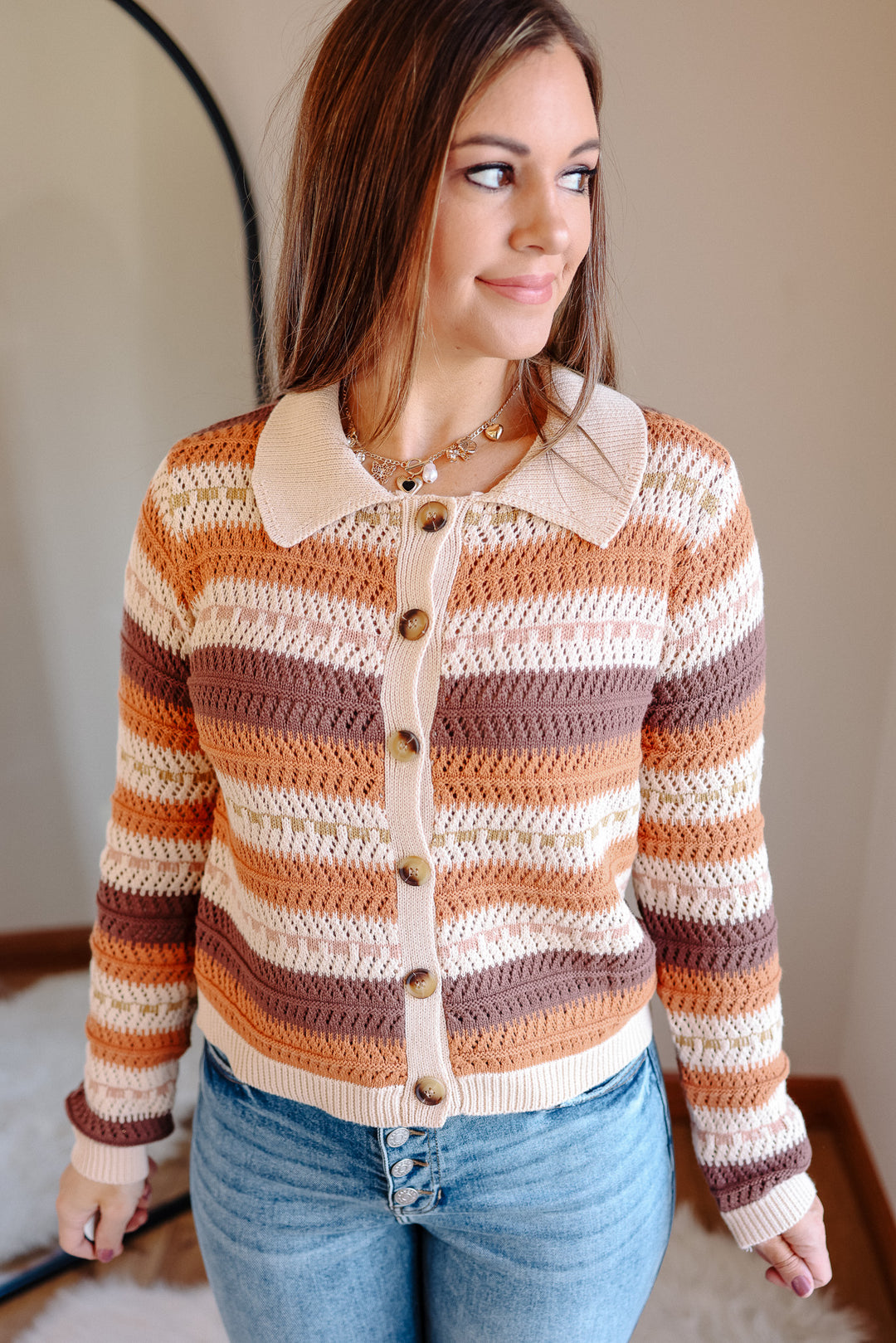 Dottie Open Crochet Cardigan