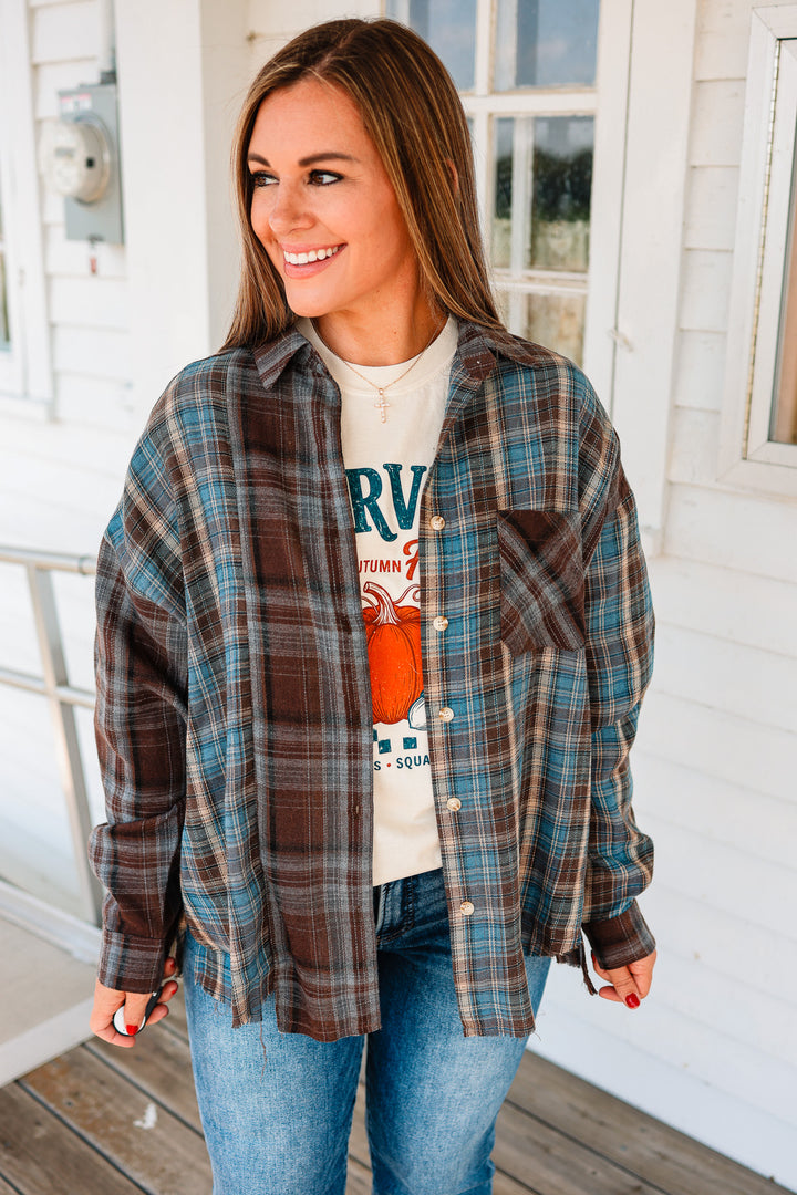 Kambrie Flannel Shirt - Chocolate