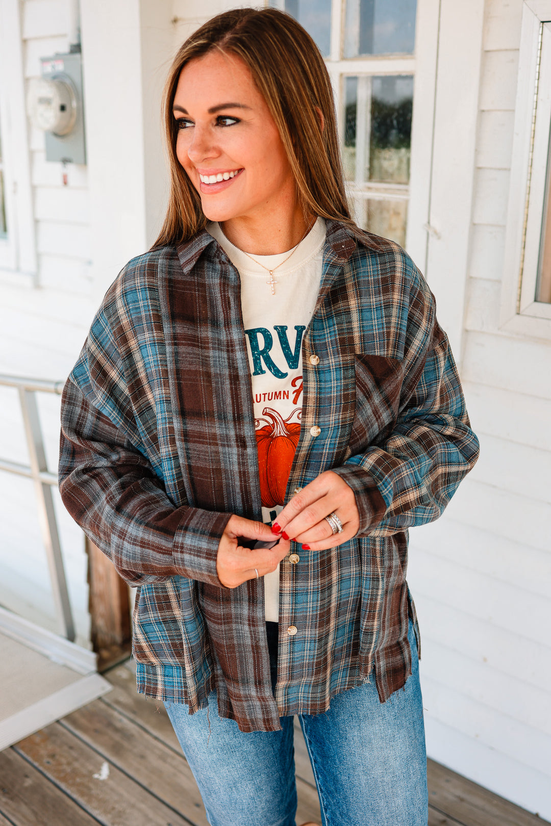 Kambrie Flannel Shirt - Chocolate