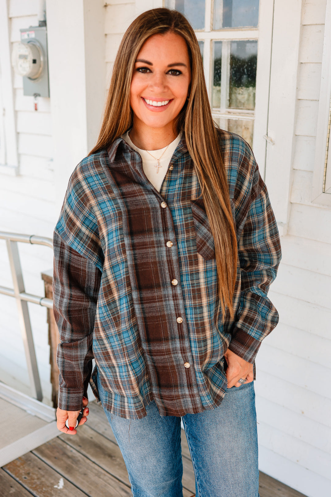 Kambrie Flannel Shirt - Chocolate