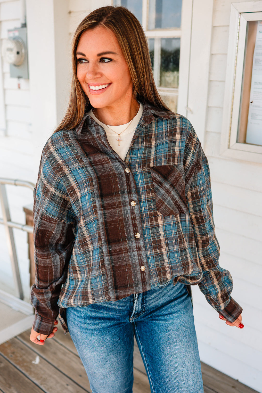Kambrie Flannel Shirt - Chocolate