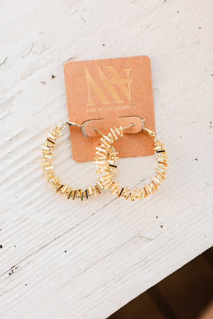Emery Gold Hoop Earrings