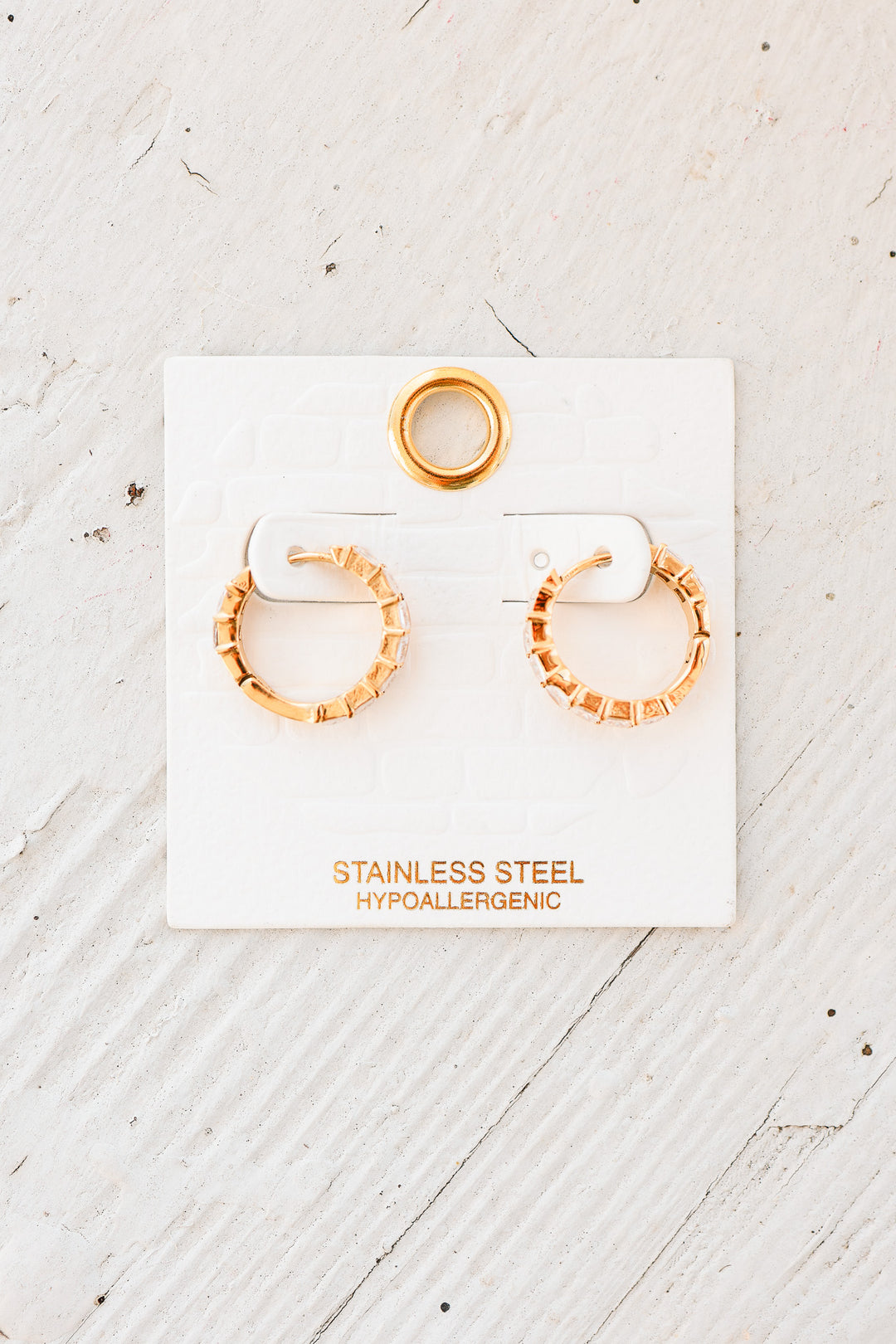 Marlo Square CZ Hoop Earrings
