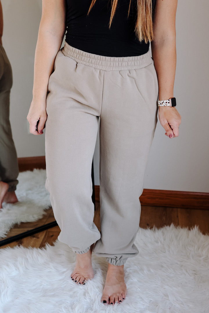 Comfort Zone Joggers - Mocha Lace