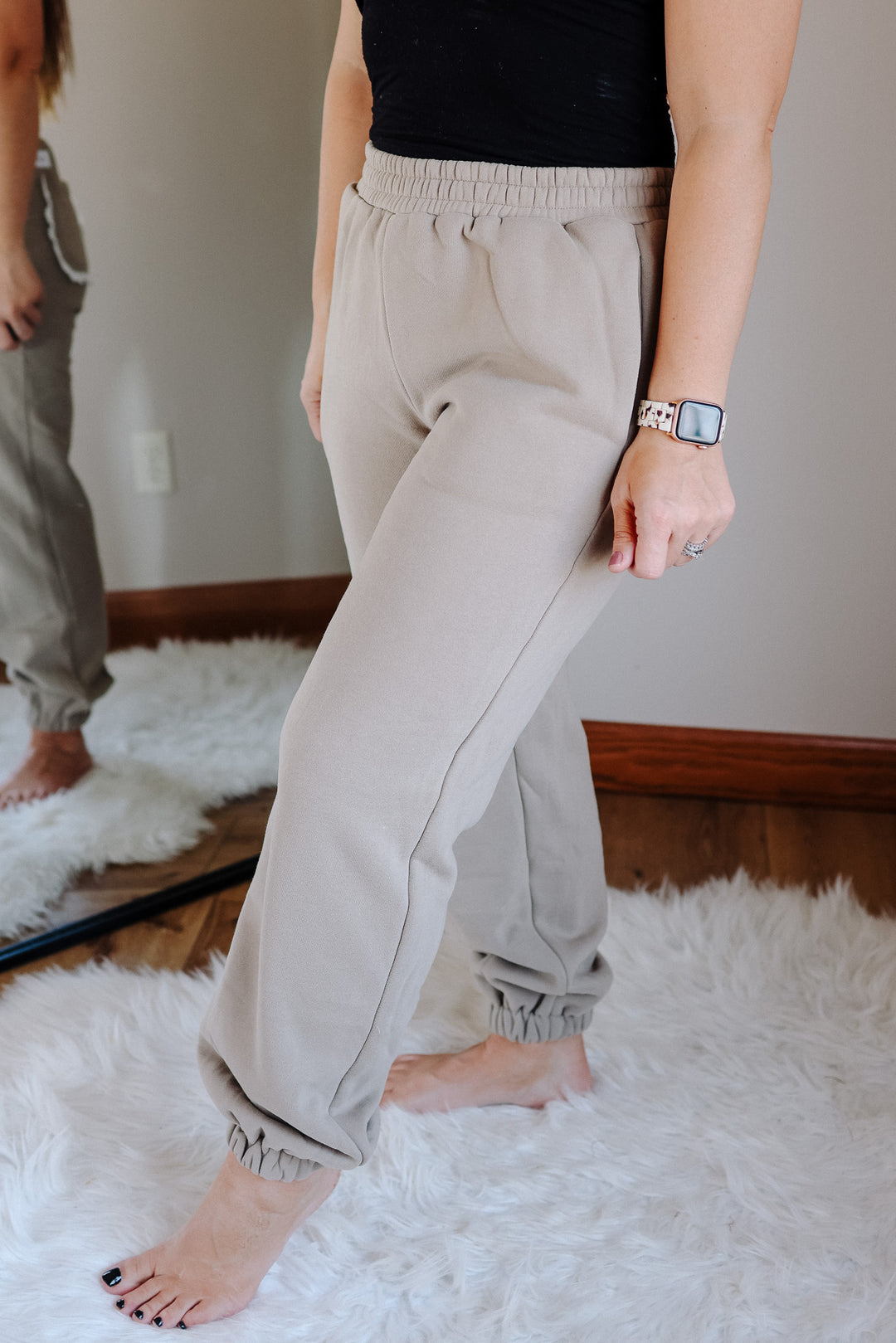 Comfort Zone Joggers - Mocha Lace