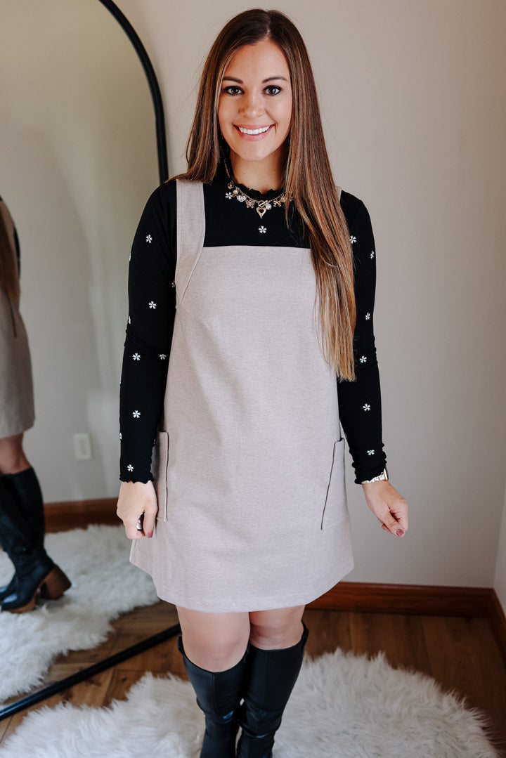 Ashwin Woven Pinafore Dress