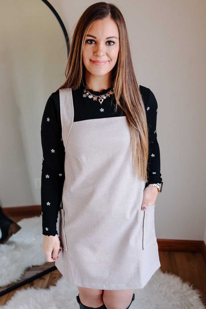 Ashwin Woven Pinafore Dress