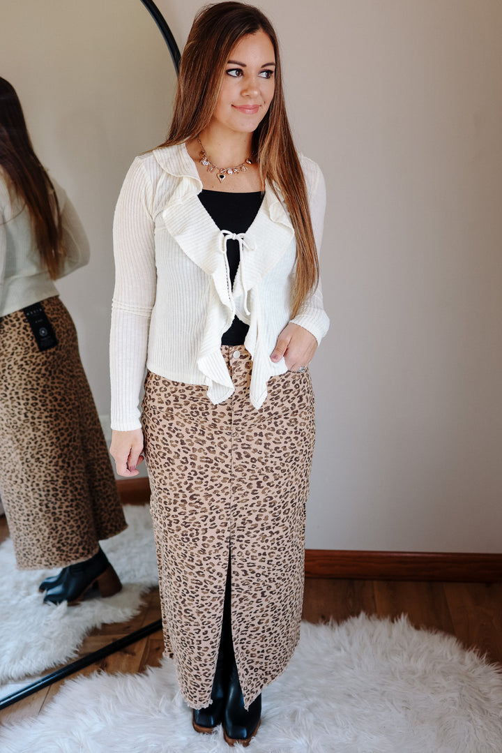 Zahra Leopard Skirt