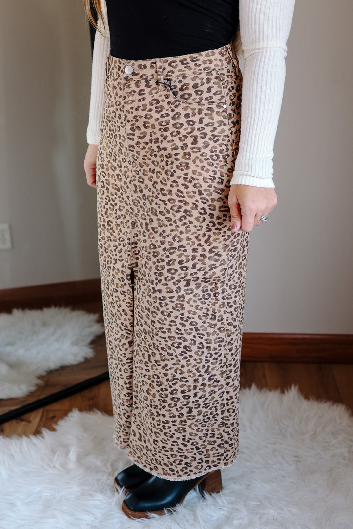 Zahra Leopard Skirt