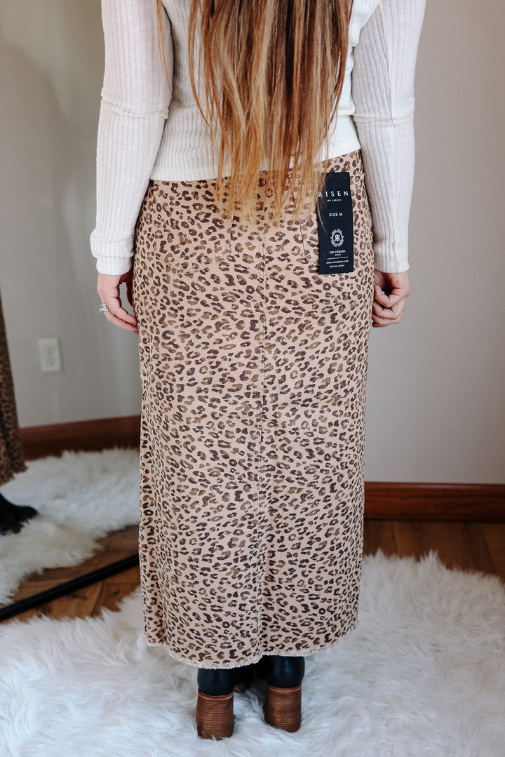 Zahra Leopard Skirt