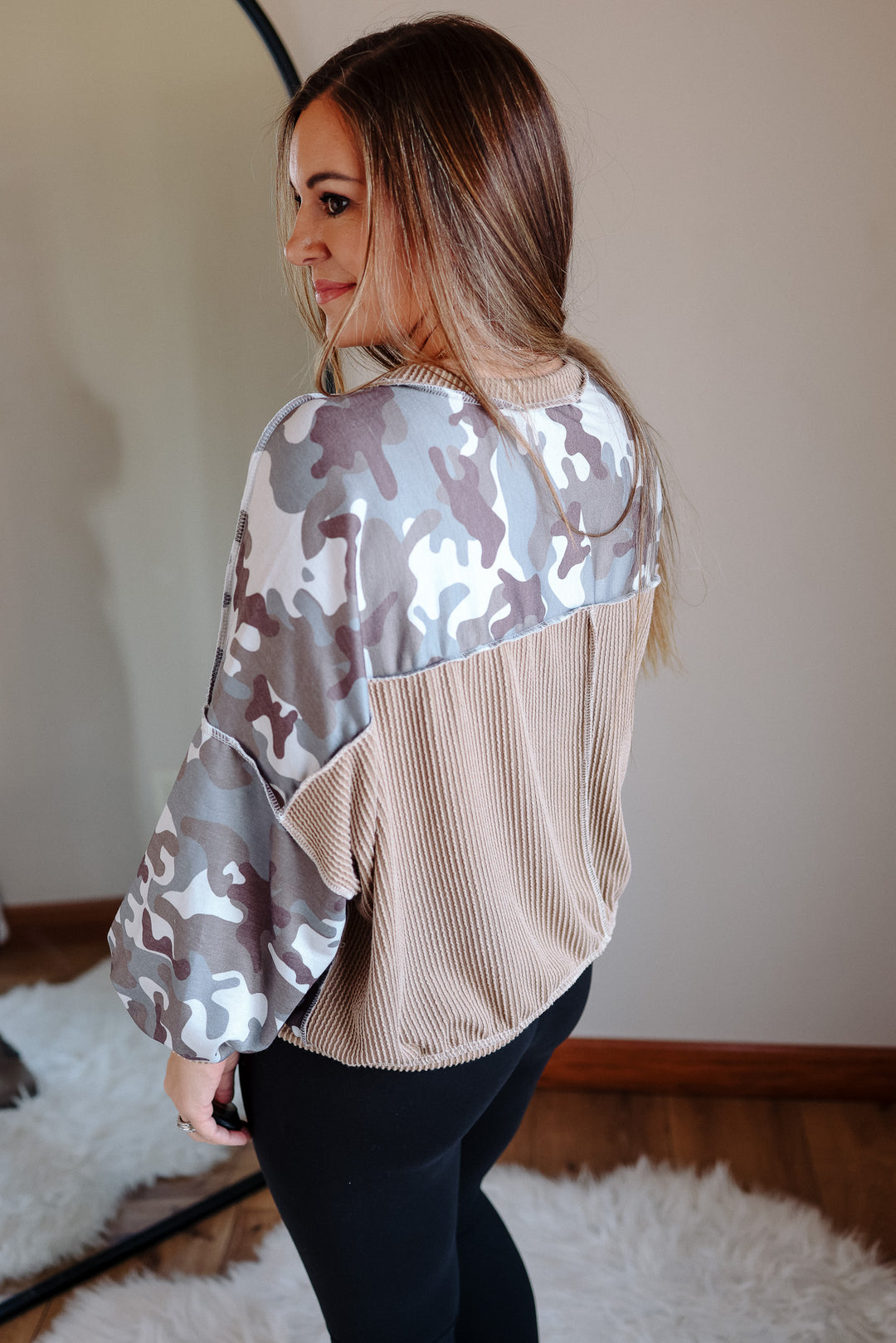 Camo Reverse Stitch Pullover