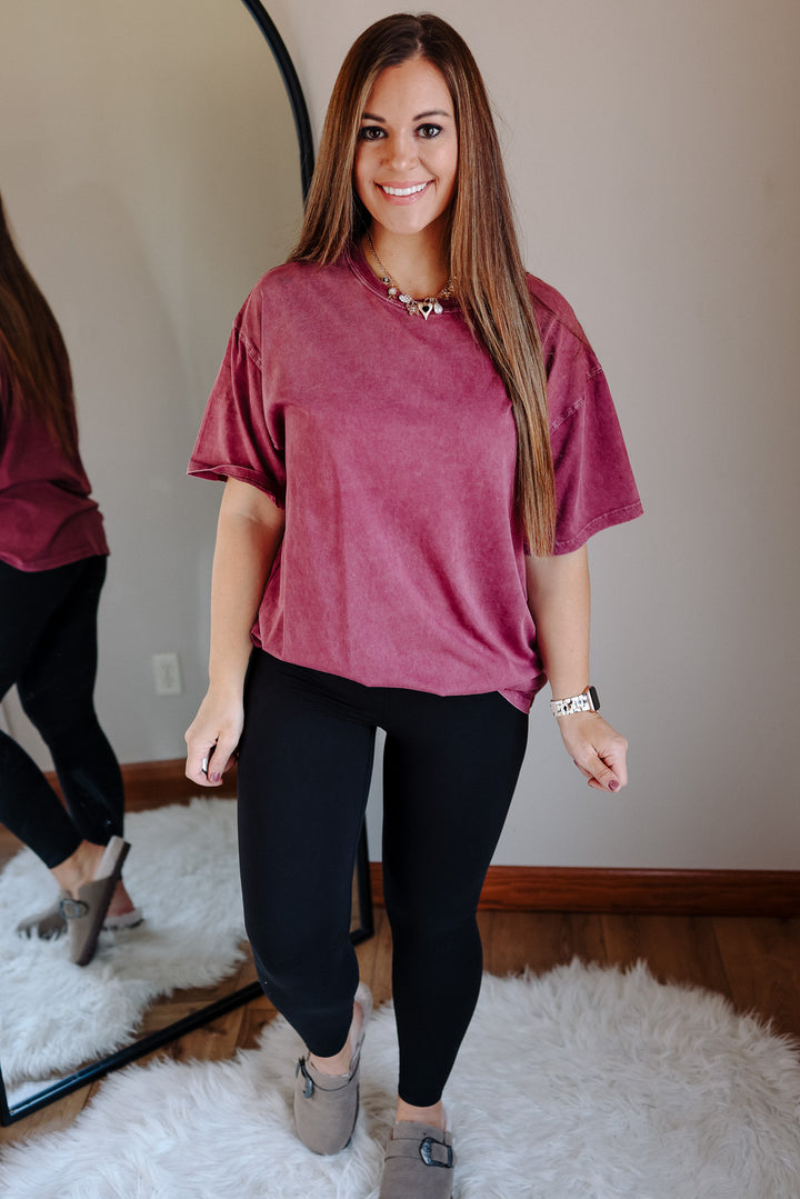 The Band Tee - Merlot