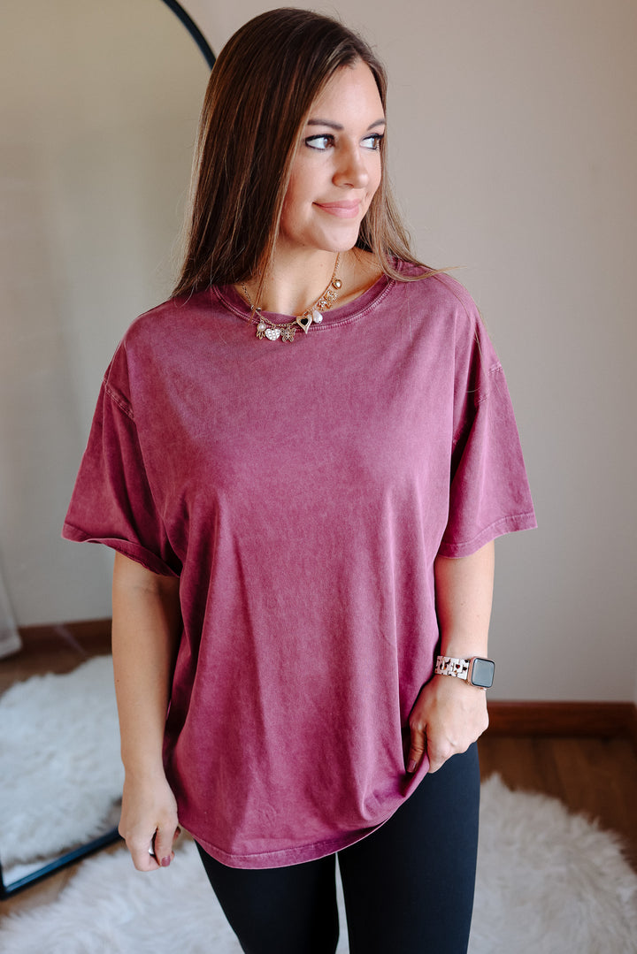 The Band Tee - Merlot