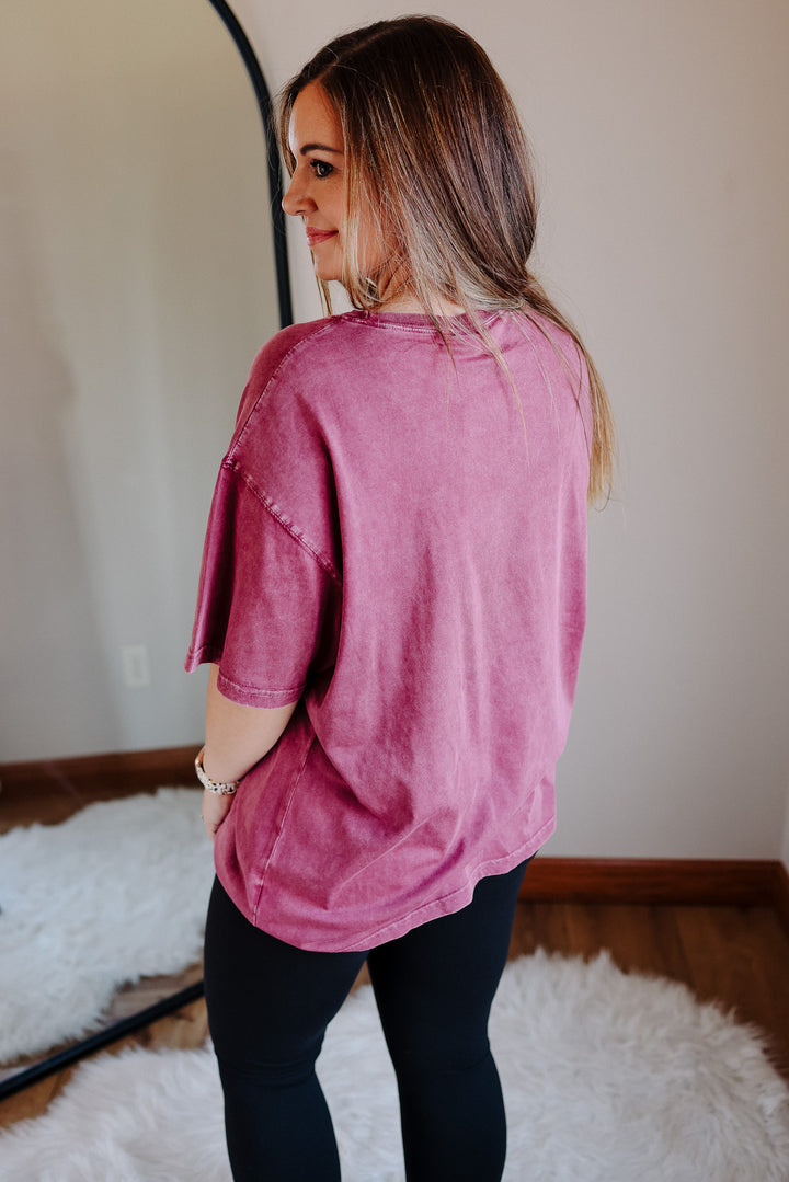 The Band Tee - Merlot