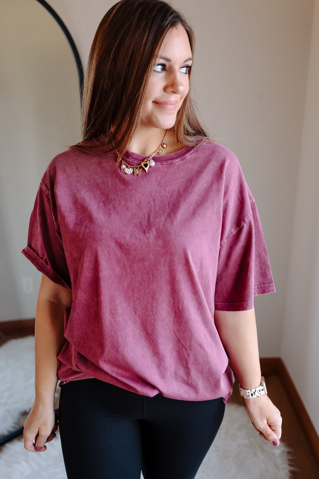 The Band Tee - Merlot