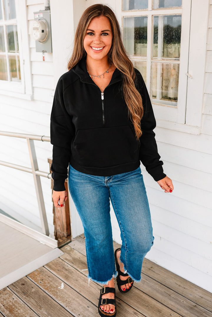 HalfZip Hoodie - Black