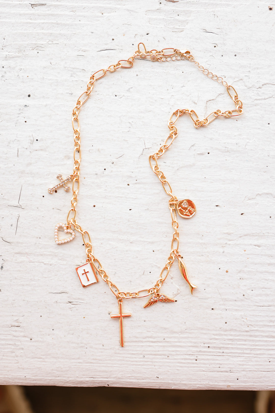 Faith & Love Charm Necklace