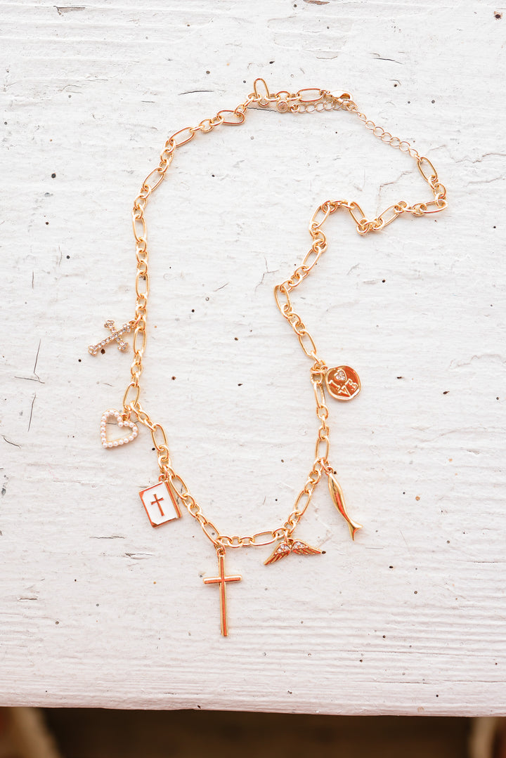 Faith & Love Charm Necklace