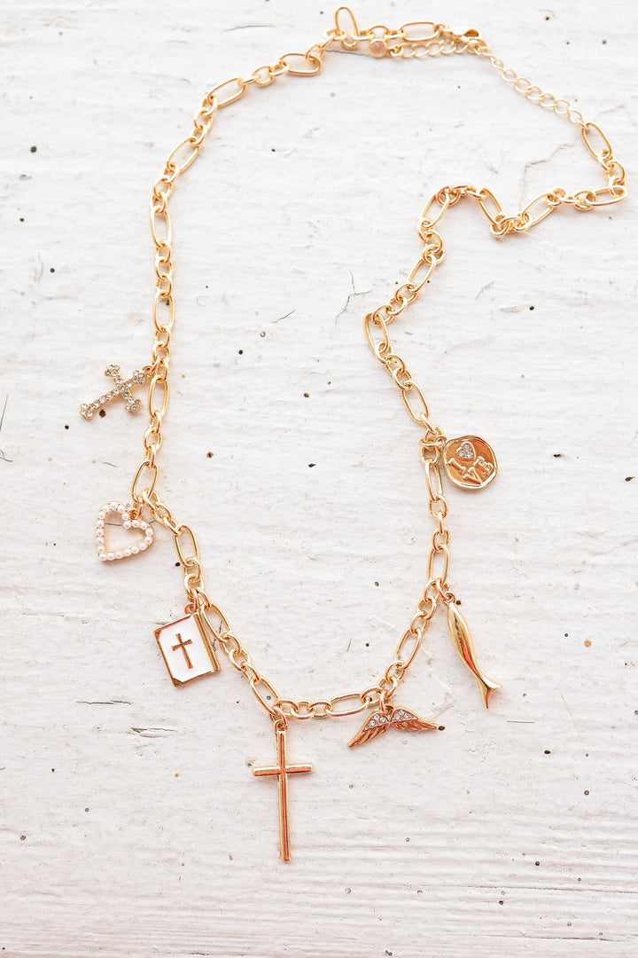 Faith & Love Charm Necklace