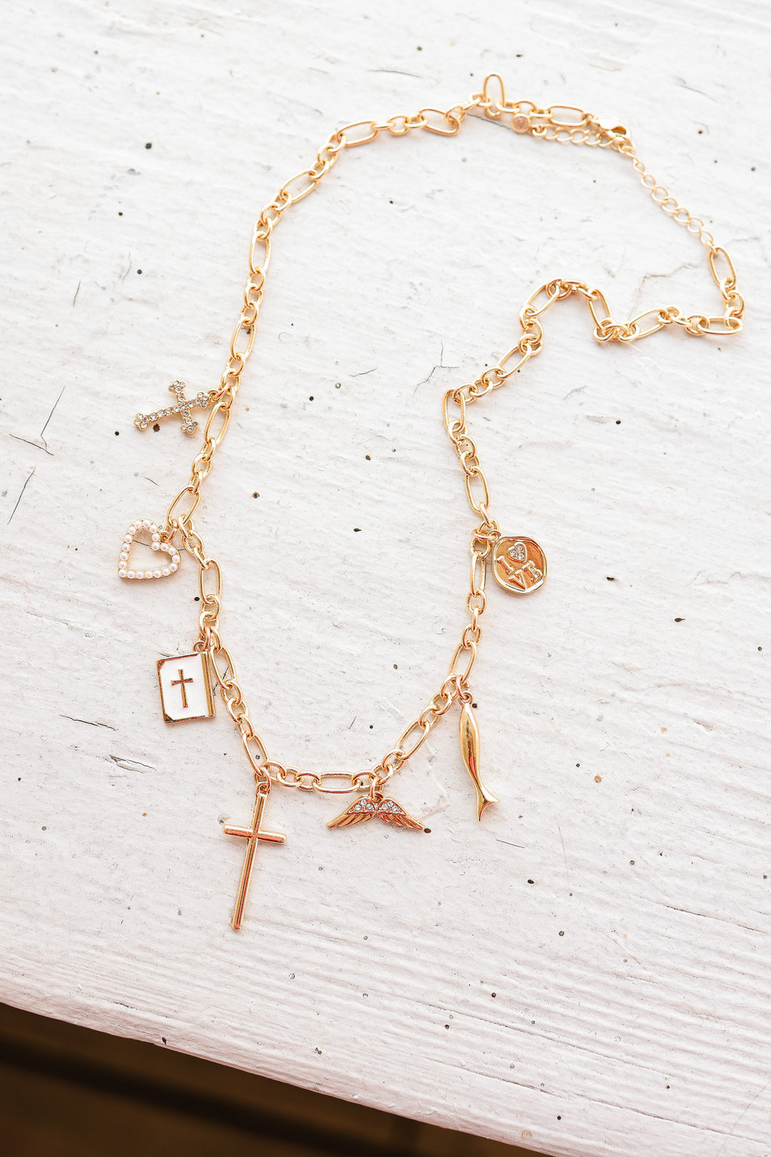 Faith & Love Charm Necklace