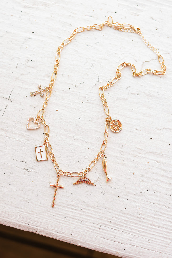 Faith & Love Charm Necklace