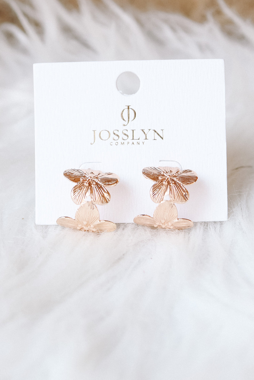 Multi Flower Circular Hoop Earrings