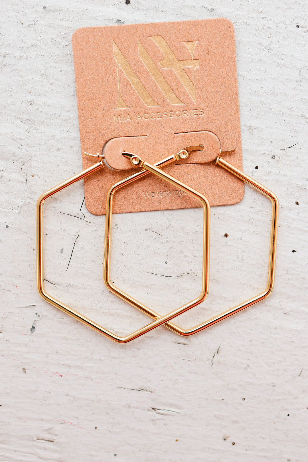 Hexagon Hoop Earrings
