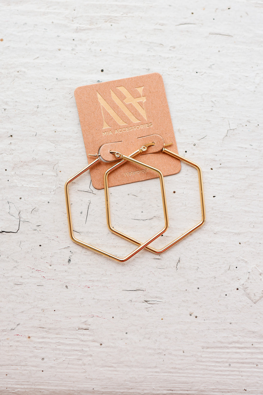 Hexagon Hoop Earrings