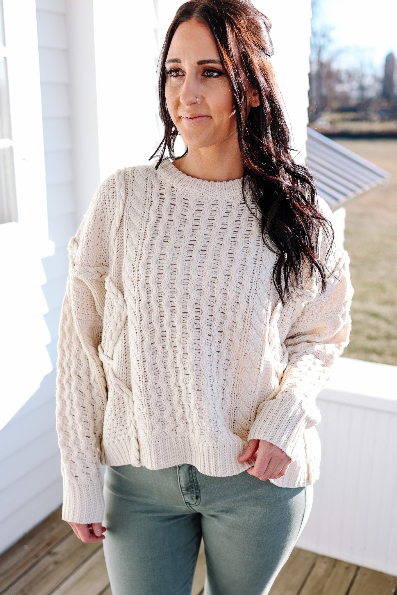 Arlo Braided Cable Knit Sweater