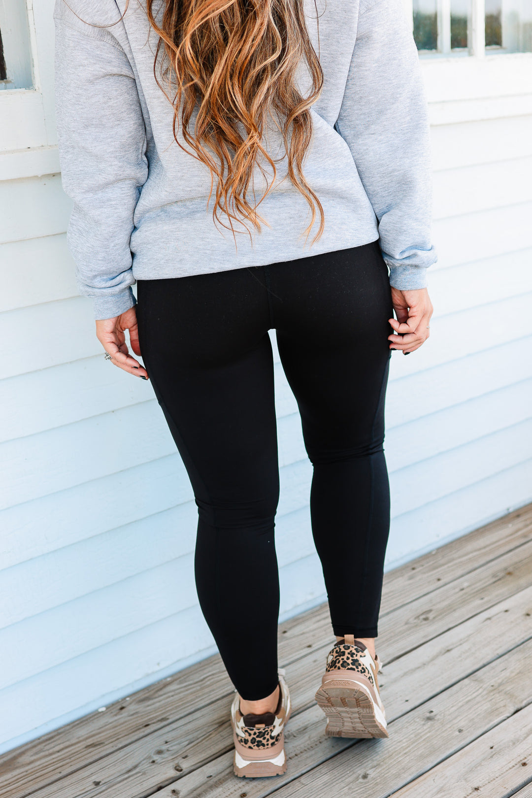Butter Basic Leggings With Pockets - Black